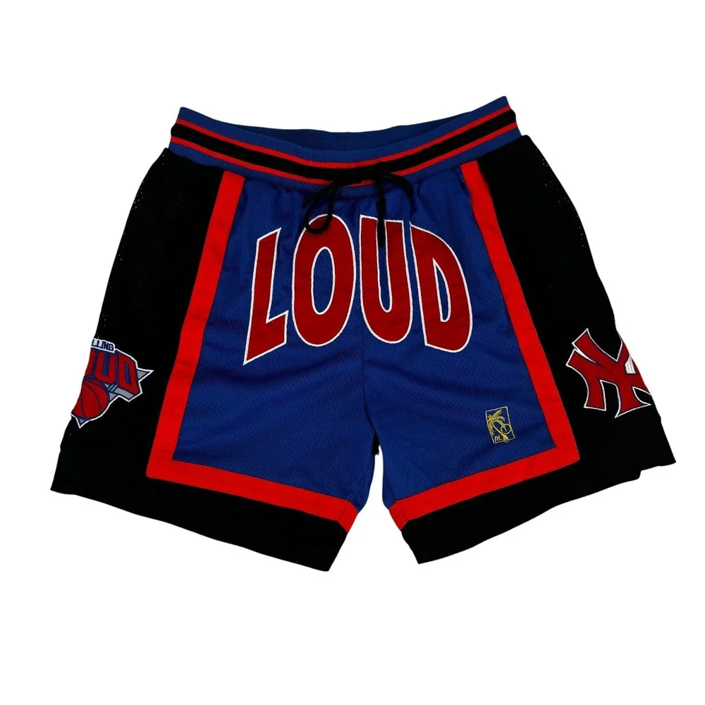 Rolling Loud Basketball Mesh Shorts Mens‎ XL Blue Black Red NY Festival Merch